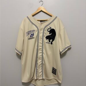 Black Pike Black Cat #23 NAACP Beige Basketball Jersey